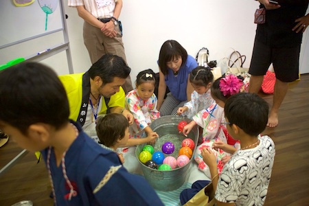 日本語補習教室での夏祭り